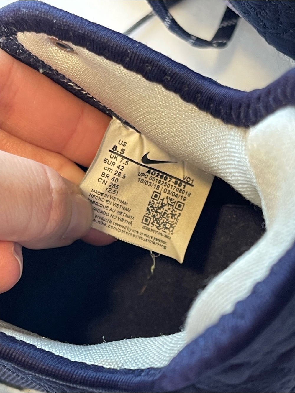 Nike PG 3 Paulette Basketball Shoes Navy Gray Women’s 8.5 Rare - Picture 6 of 8